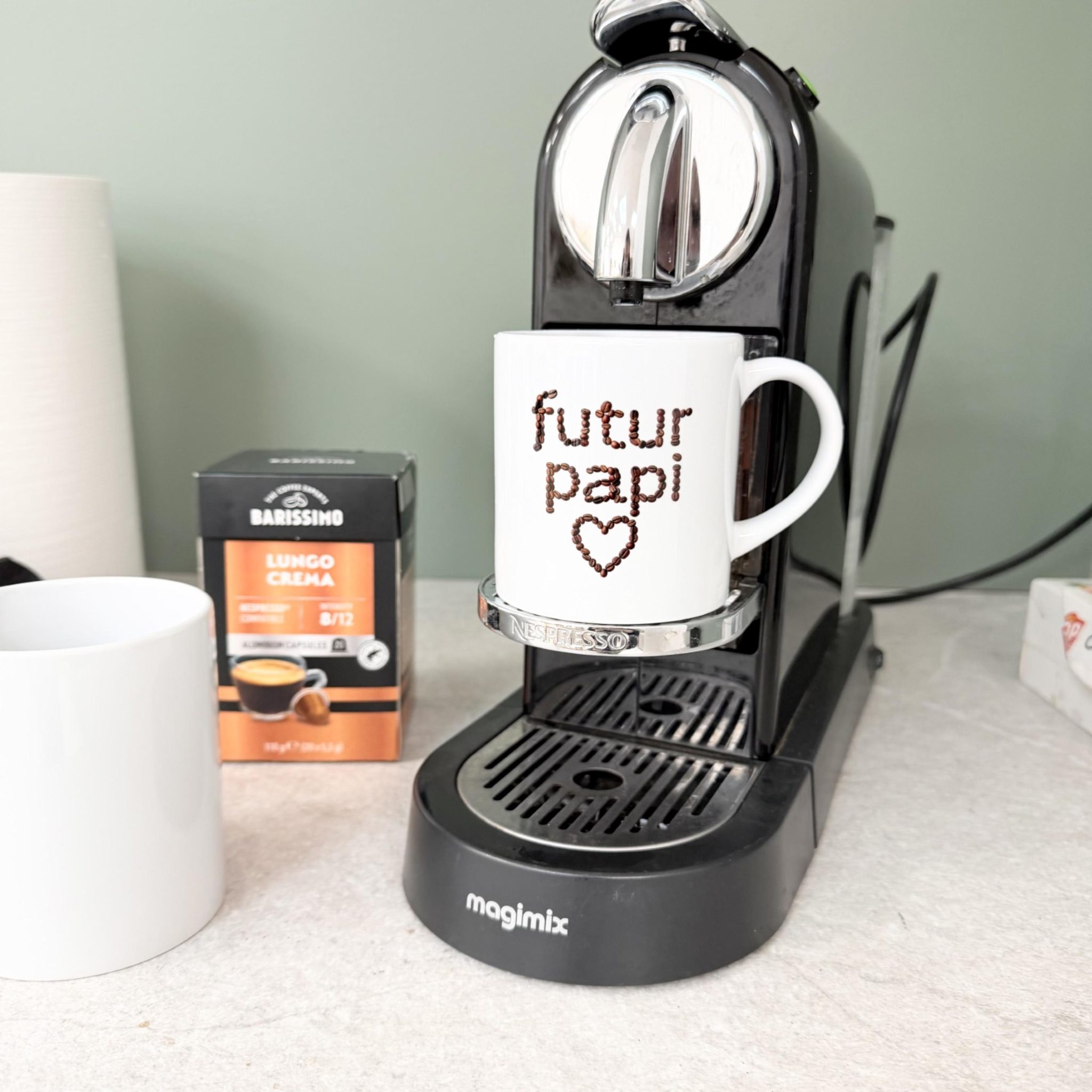 Tasse annonce grossesse personnalisée – Mug café futur papy mamie, annonce grossesse originale, idée cadeau famille