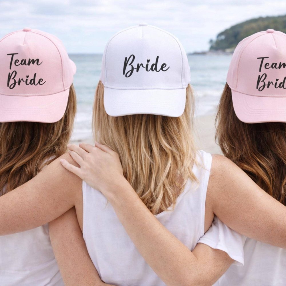 Casquette EVJF Personnalisée - Bride / Team bride, Cadeau evjf, Cadeau mariage, Casquette personnalisé mariée, Casquette Team mariée