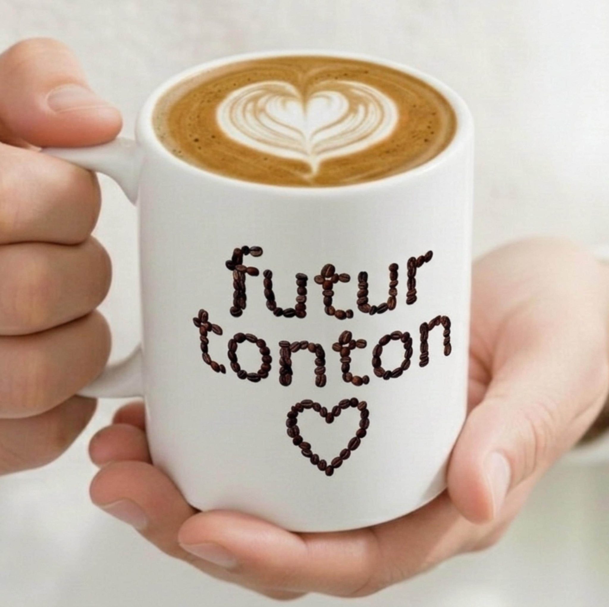 Tasse annonce grossesse personnalisée – Mug café futur papy mamie, annonce grossesse originale, idée cadeau famille — future mamie