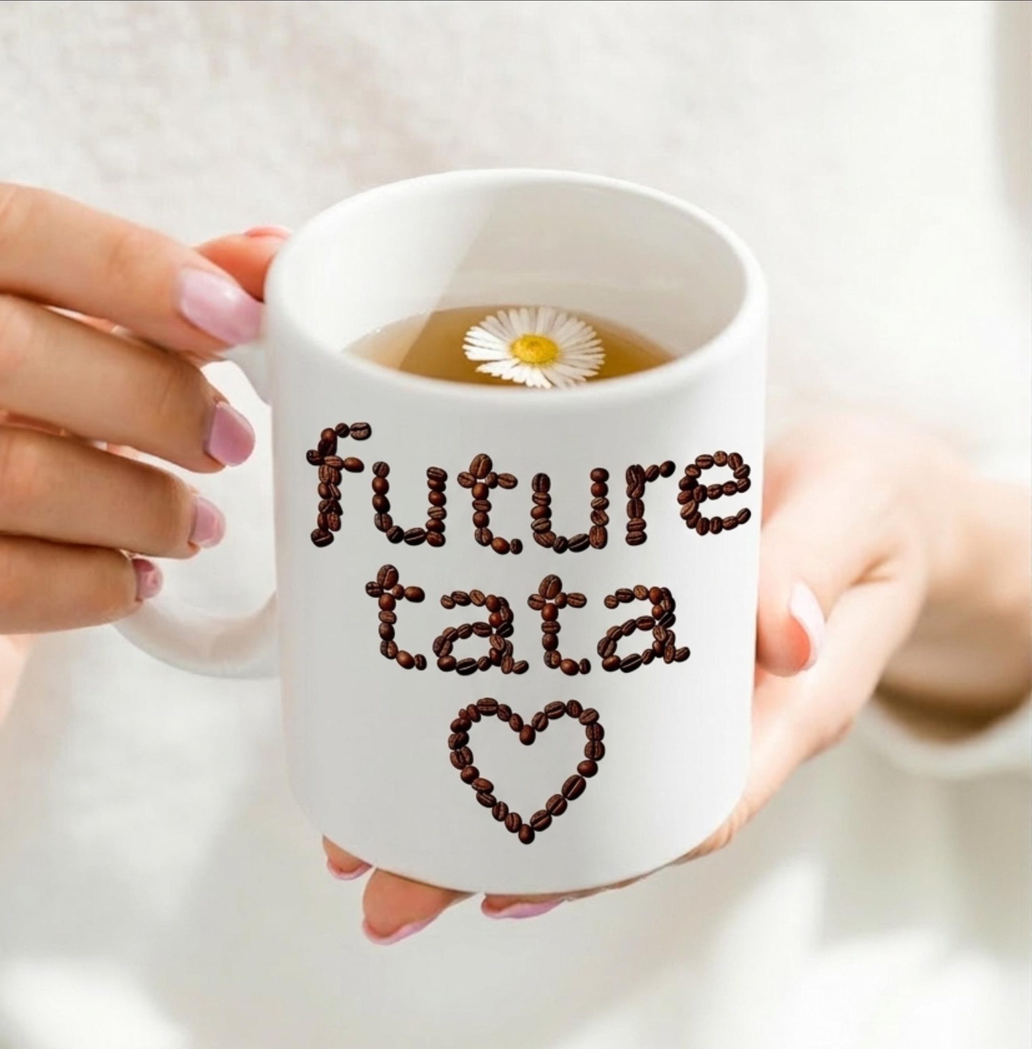 Tasse annonce grossesse personnalisée – Mug café futur papy mamie, annonce grossesse originale, idée cadeau famille — idée annonce grossesse