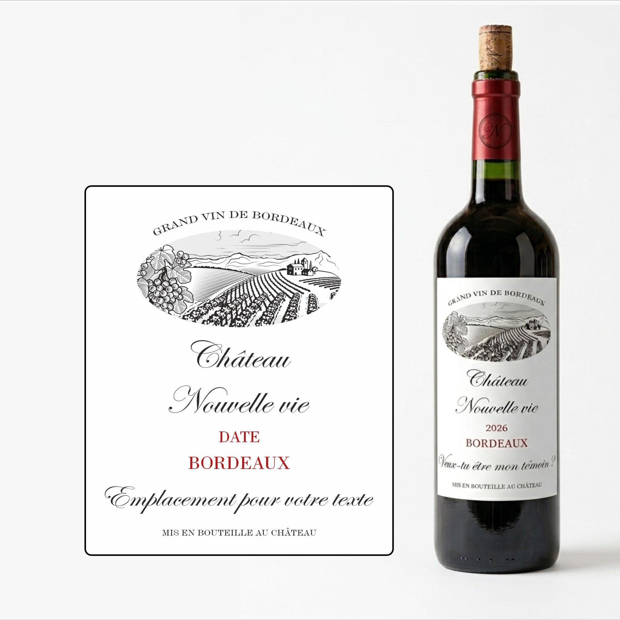 Etiquette de vin annonce grossesse - Futur papa - Tu vas devenir papa — annonce papa étiquette de vin