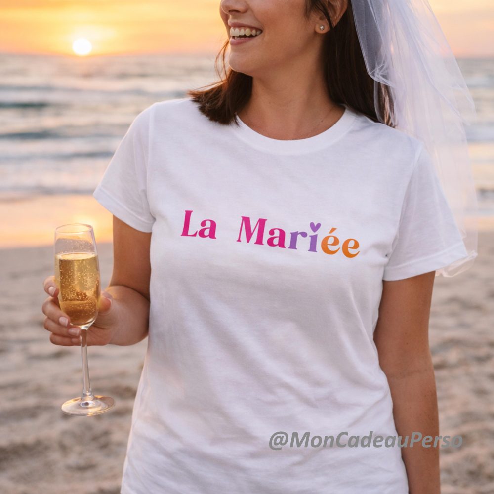 T-shirt la future mariée EVJF - t-shirt evjf, cadeau evjf mariée, t-shirt témoin de la mariée, team de la mariée, cadeau evjf