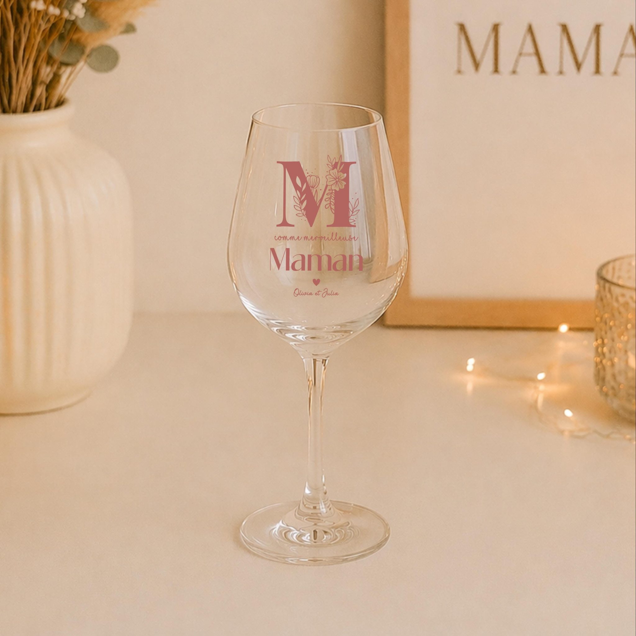 Verre à vin personnalisé Papi Mamie – cadeau grands-parents, anniversaire, Noël papy, idée cadeau personnalisé mamie, verre apéro papy — idée cadeau papi mamie