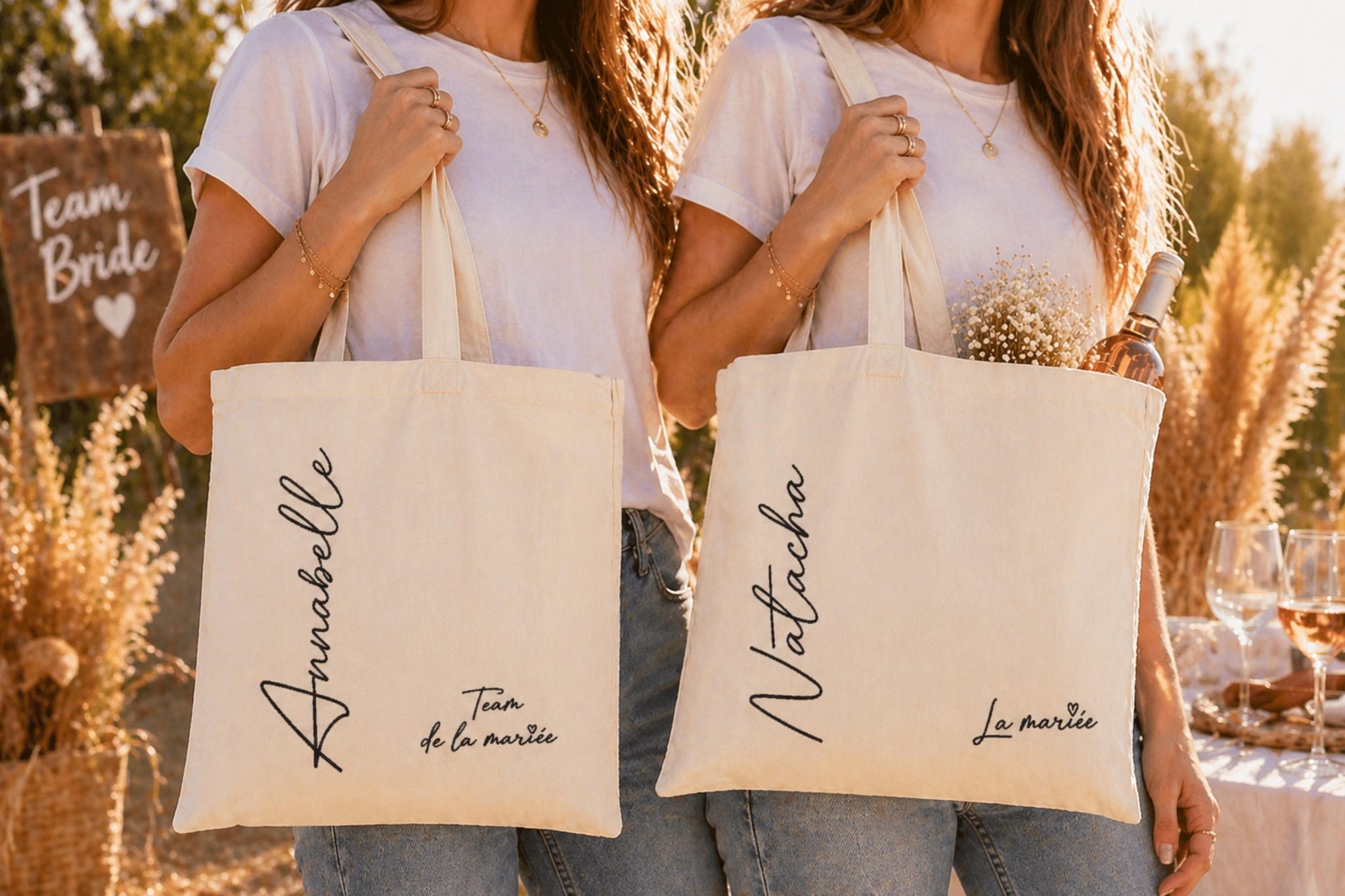 Tote Bag Personnalisé EVJF – Cadeau evjf, Tote bag future mariée, Idée organisation evjf, Cadeau team de la mariée, evjf personnalisé — EVJF