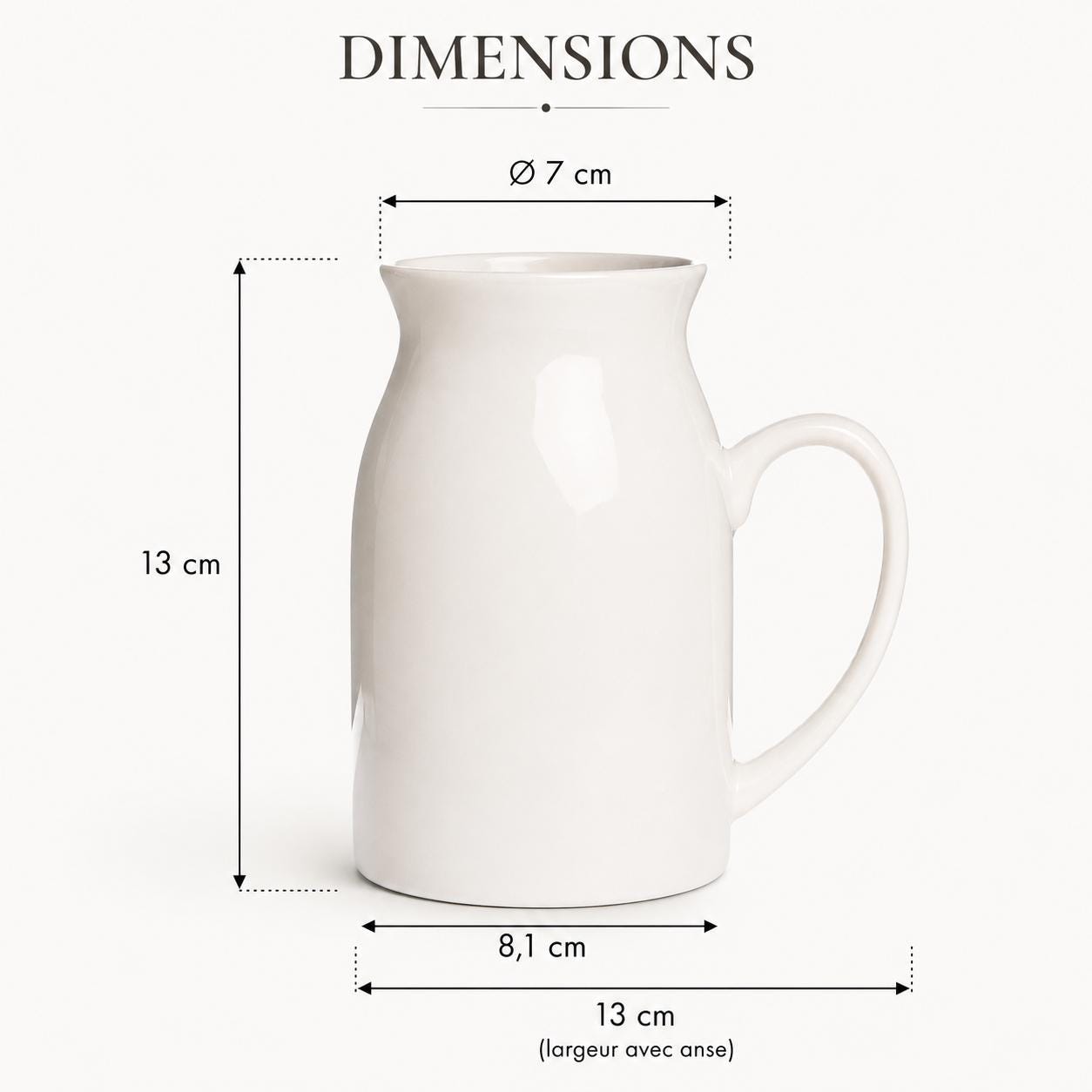 Vase personnalisé “Mamie exceptionnelle” – fête des grands-mères, Pichet céramique personnalisé, cadeau mamie, vase prénom enfant mamie — vase fleur mamie