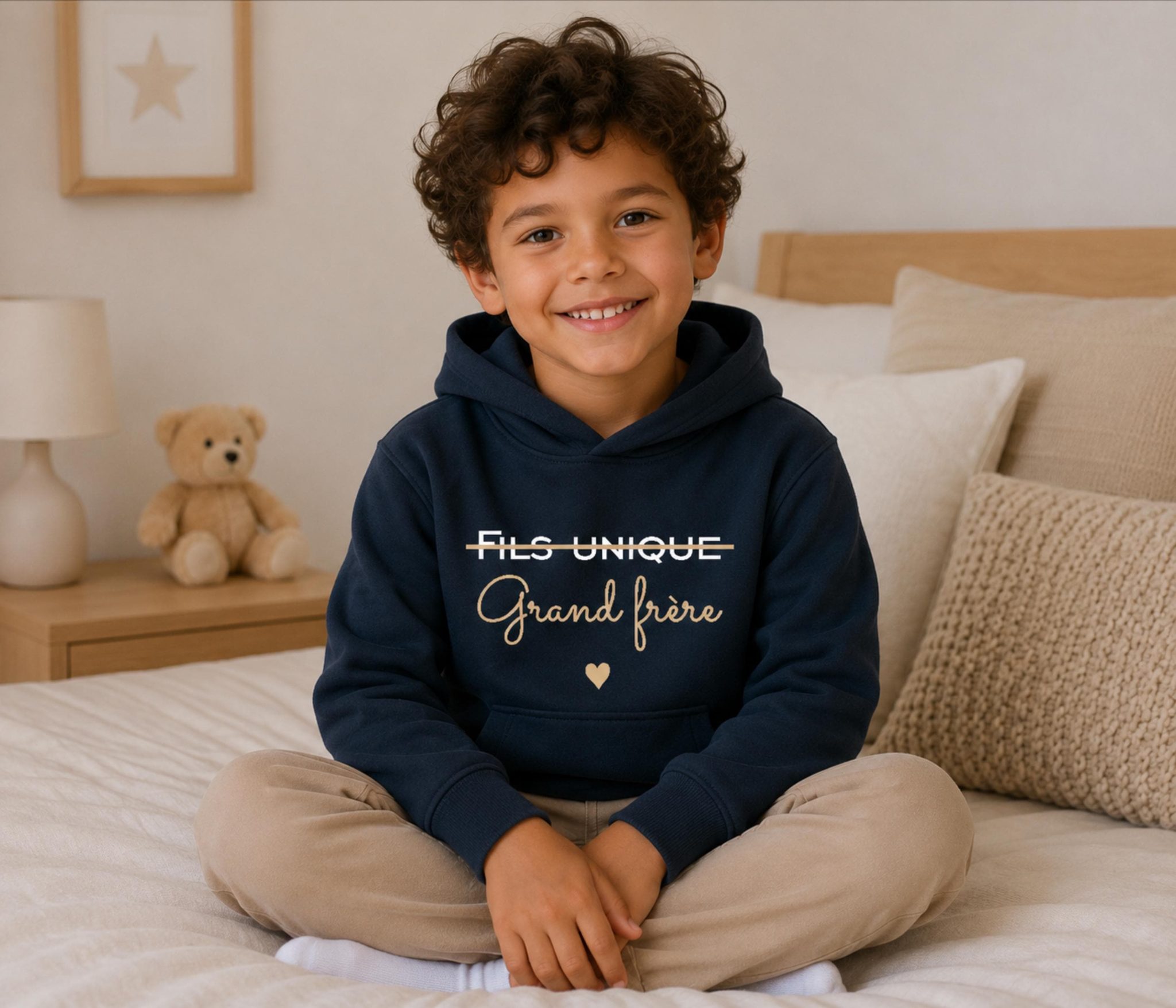 T shirt Futur Grand Frère – Annonce grossesse, cadeau enfant grossesse, sweat annonce bébé famille, pull grand frère, idée annonce frère — tshirt annonce grossesse
