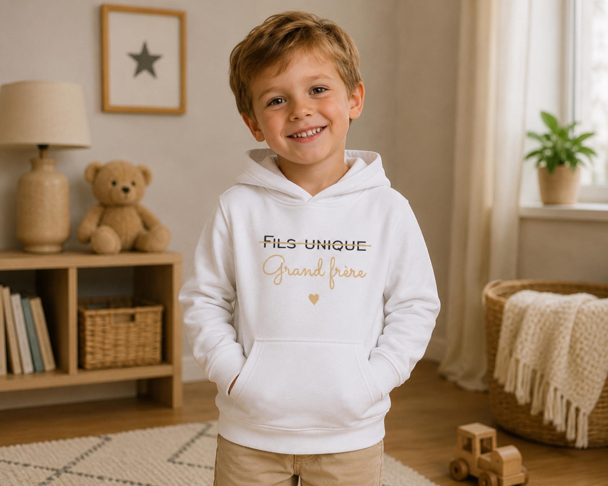 T shirt Futur Grand Frère – Annonce grossesse, cadeau enfant grossesse, sweat annonce bébé famille, pull grand frère, idée annonce frère — tshirt grand frère