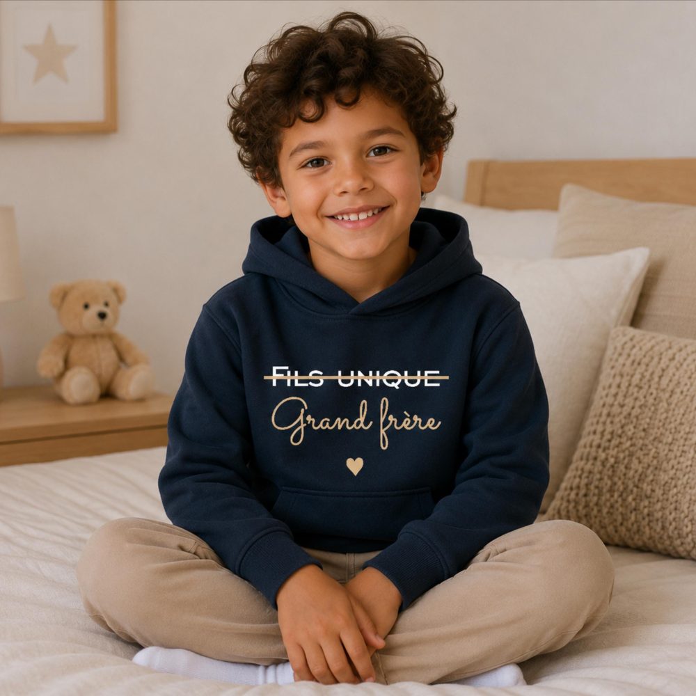 Pull Futur Grand Frère – Annonce grossesse, cadeau enfant grossesse, sweat annonce bébé famille, sweat grand frère, idée annonce frère
