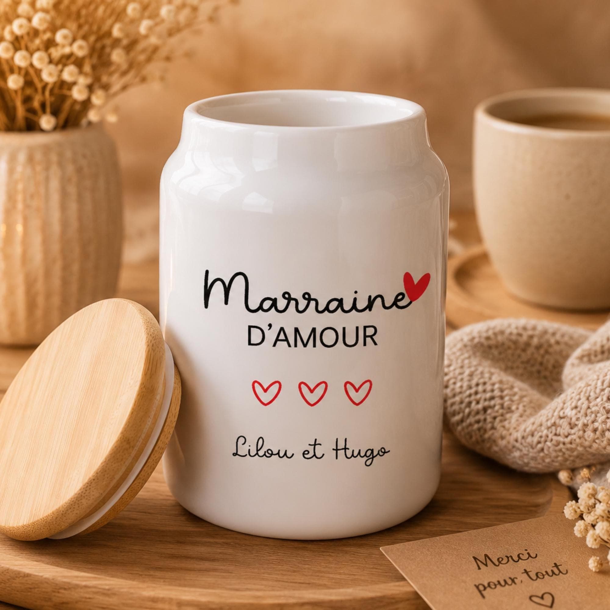 Pot à gâteaux fête des mères personnalisé - cadeau maman , idée cadeau maman, cadeau personnalisé maman, pot maman, idée anniversaire maman — cadeau maman