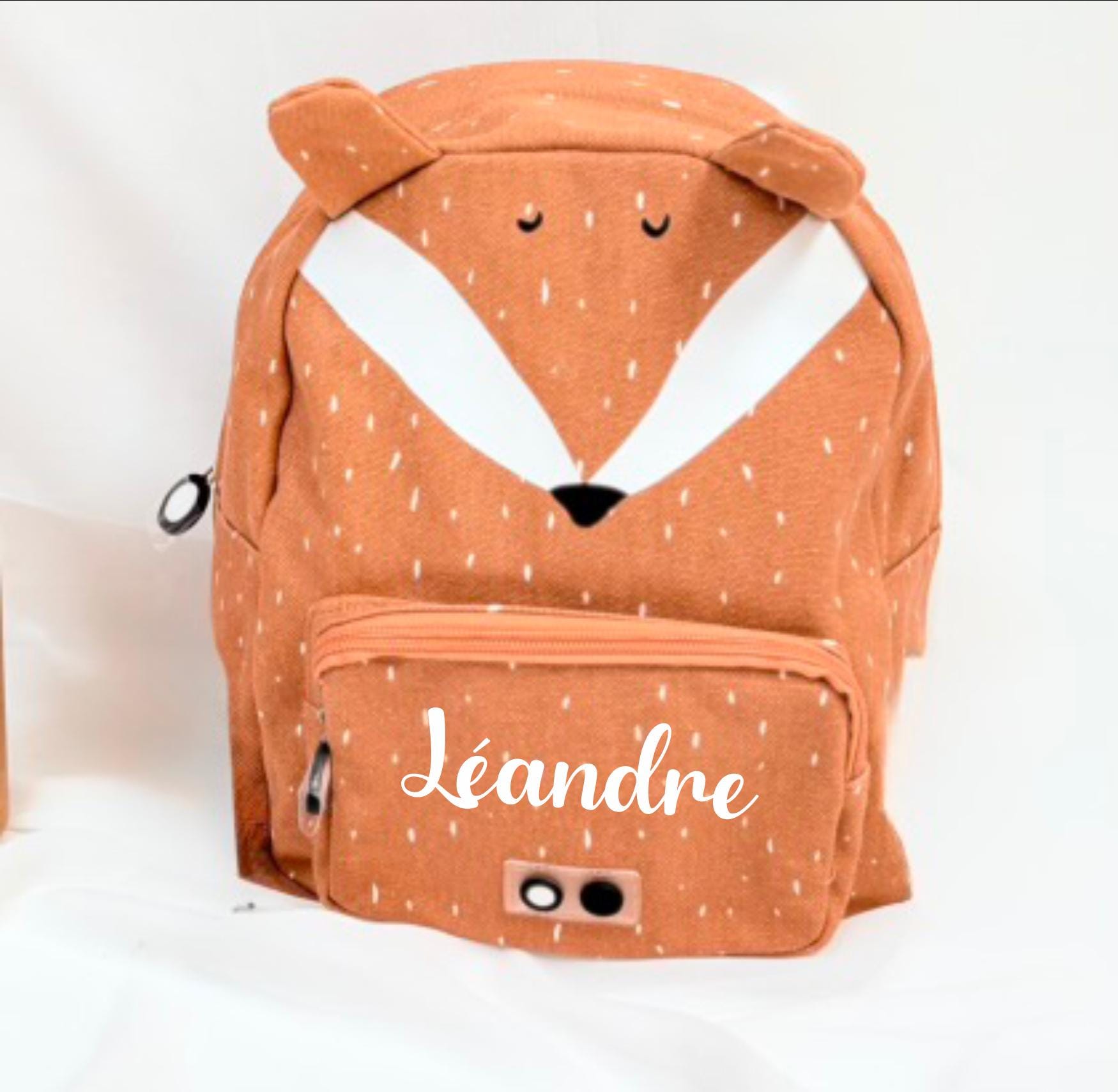 Sac à Dos école Enfant personnalisable - sac école trixie prénom, sac enfant personnalisé, rentrée scolaire enfant, sac girafe trixie prenom — sac enfant trixie
