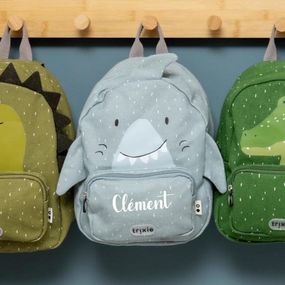 Sac à dos personnalisable enfant- sac école trixie prénom, sac enfant personnalisé, rentrée scolaire enfant, sac violet trixie primaire