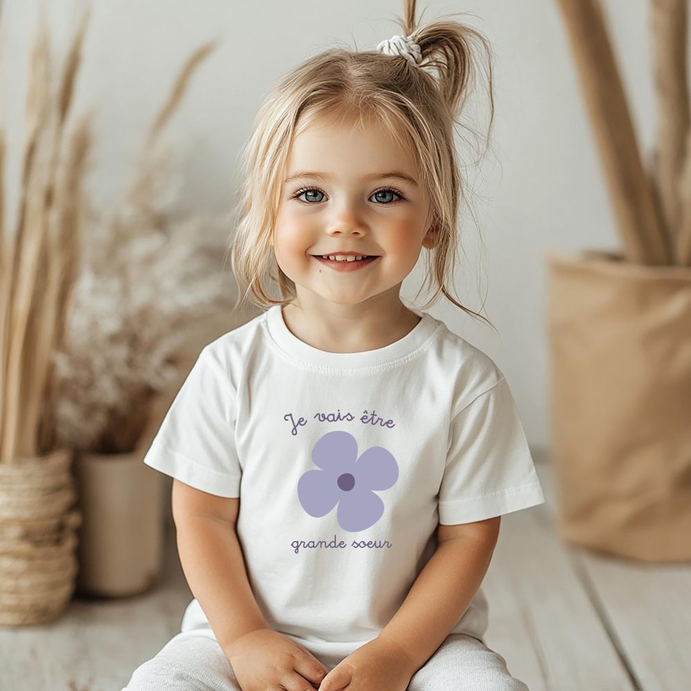 T-shirt future grande sœur, Bientôt grande sœur, Annonce bébé, annonce grossesse bébé grande soeur, annonce surprise enfant