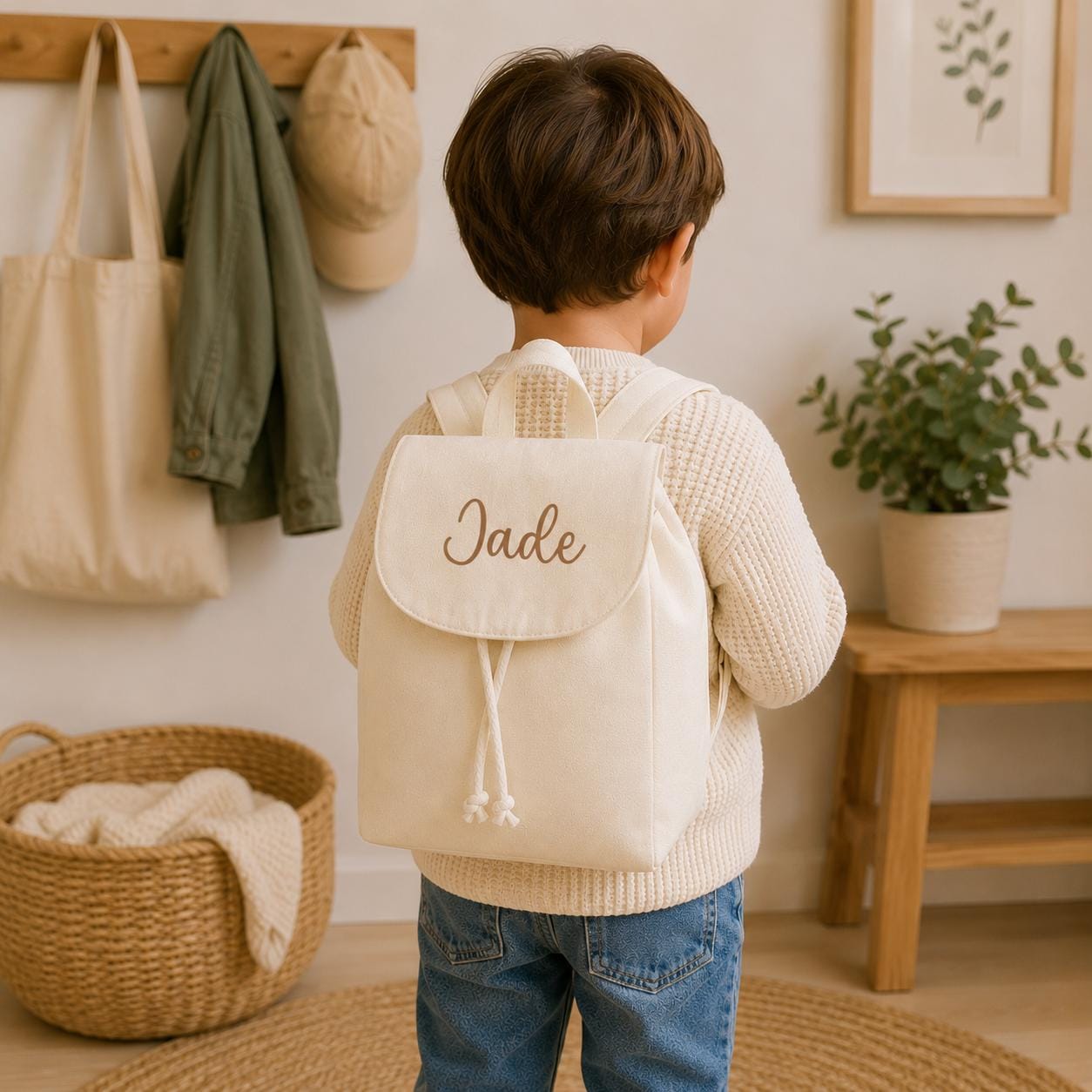 Sac personnalisé maternelle , sac école fille prénom, sac crèche enfant, sac personnalisé enfant, cartable enfant, sac cadeau enfant. — sac à dos enfant personnalisé