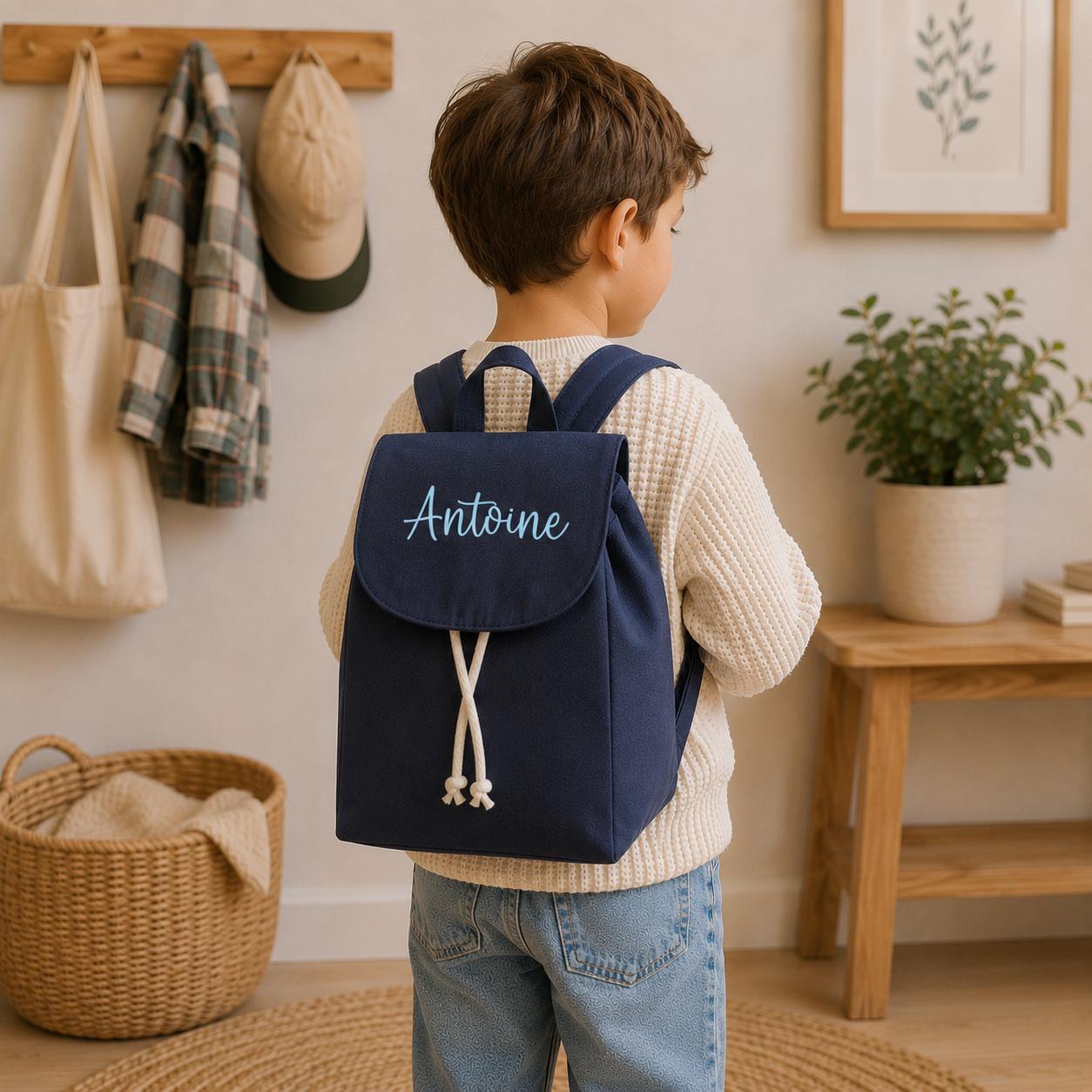 Sac personnalisé maternelle , sac école fille prénom, sac crèche enfant, sac personnalisé enfant, cartable enfant, sac cadeau enfant. — sac crèche personnalisé