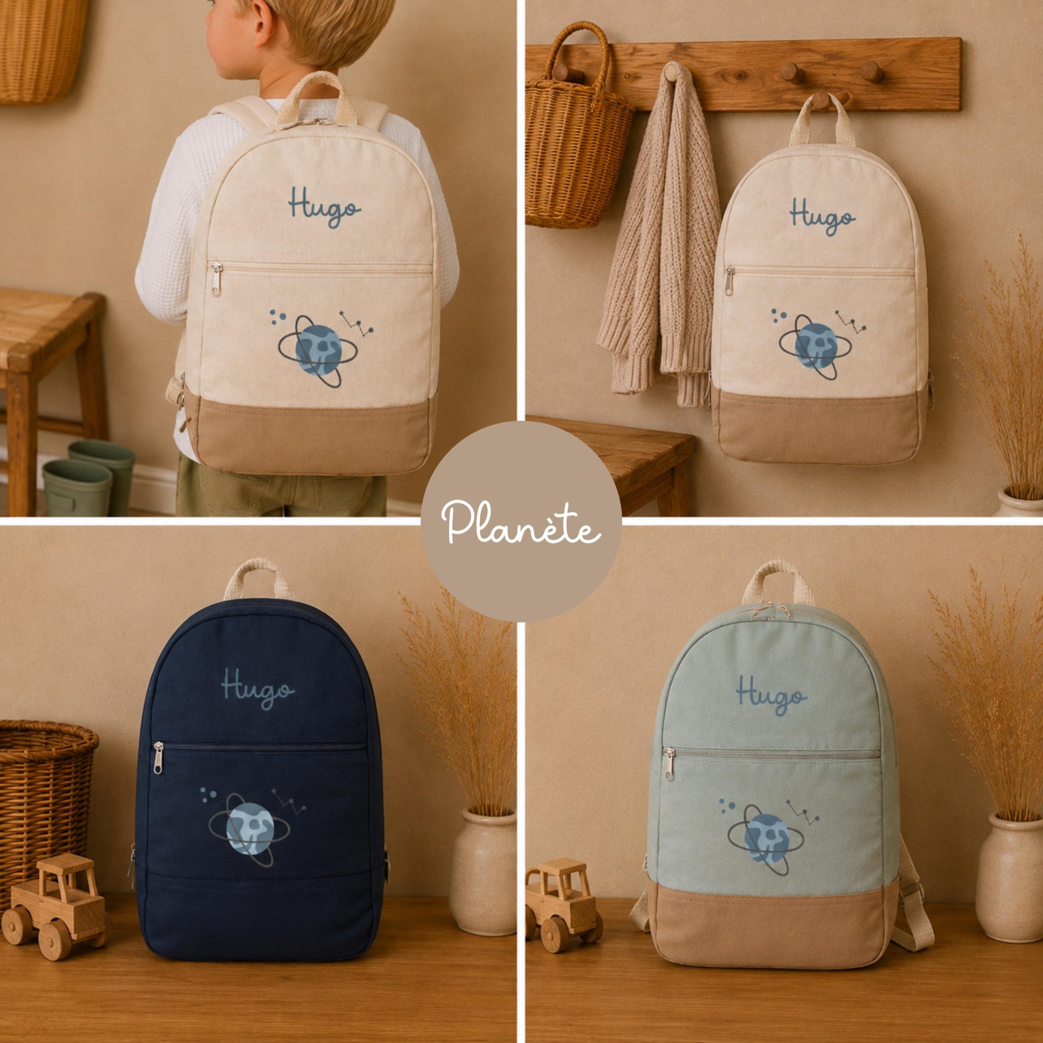 Sac a dos Tracteur enfant école - sac enfan à motif -sac rentrée scolaire, sac prénom rentrée scolaire sac garçon école sac fille école — sac à dos enfant motif