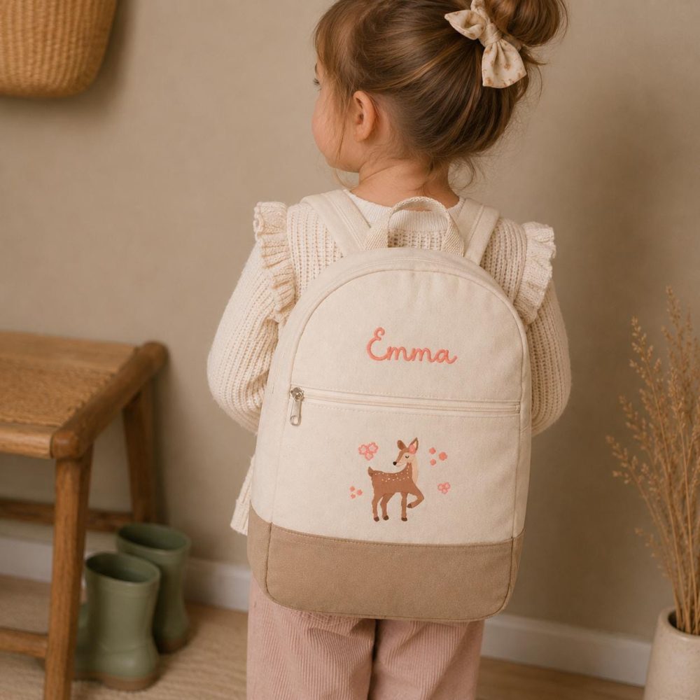 Sac a dos personnalisé enfant école - sac enfant animaux -sac rentrée scolaire fille, sac prénom rentrée scolaire sac garçon école sac fille