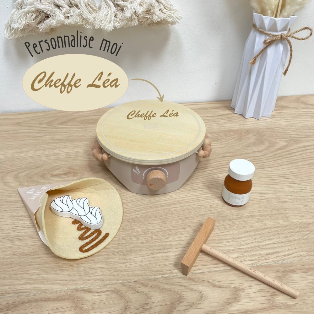 Jouet enfant Crêpière Personnalisée "Chef(fe)" — anniversaire enfant