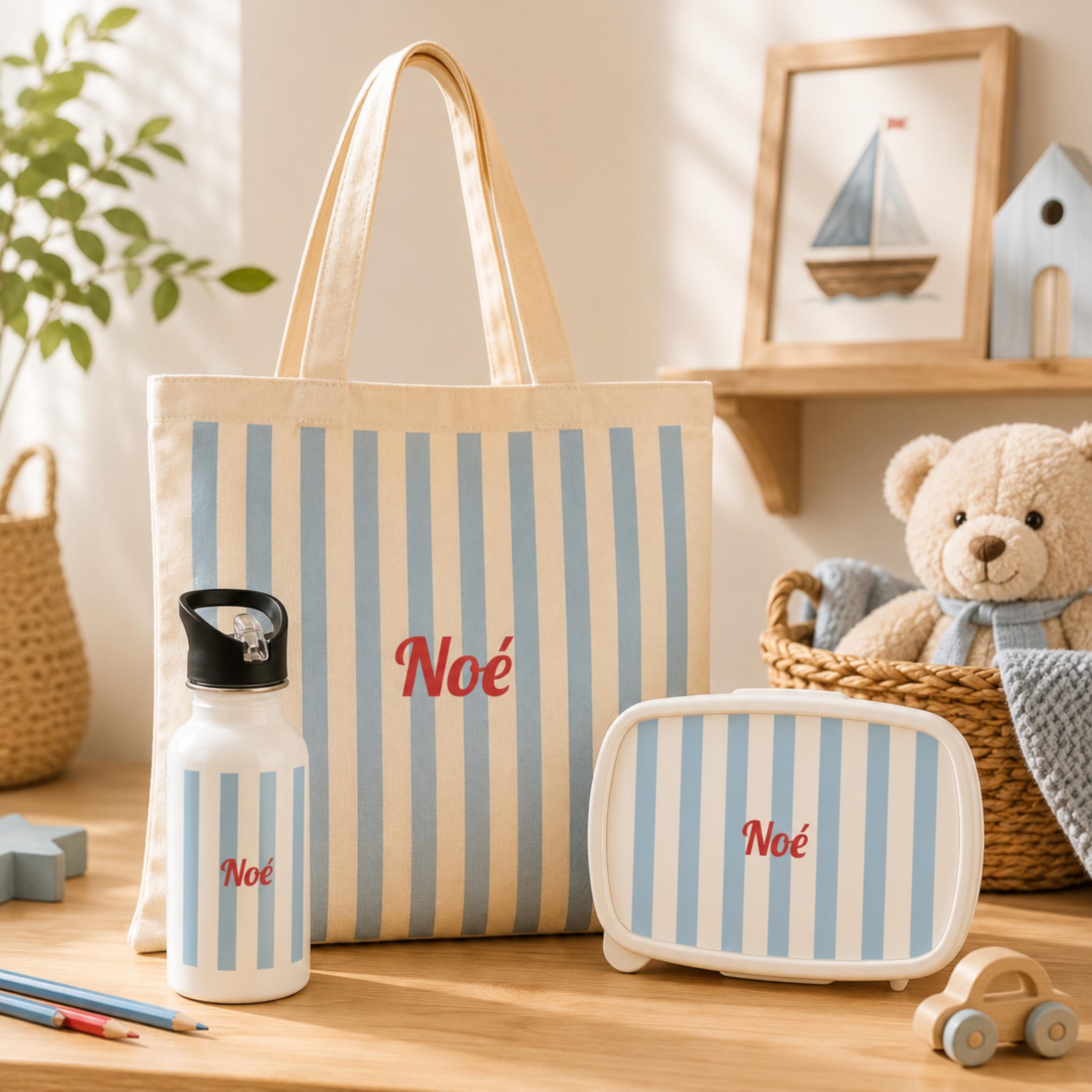 Kit Rentrée Scolaire Personnalisé Enfant — boîte a gouter enfant