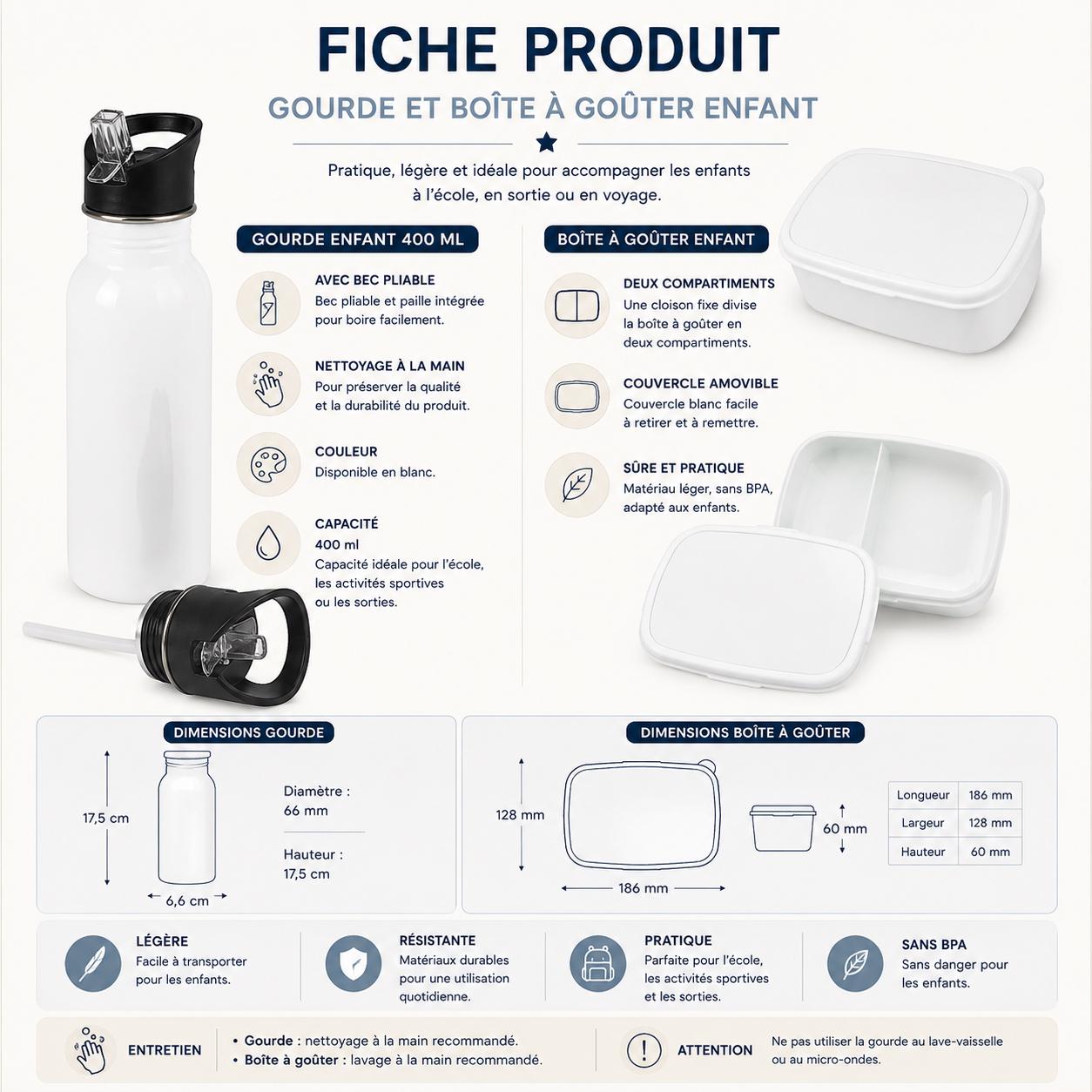 Kit Rentrée Scolaire Personnalisé Enfant — idée cadeau enfant