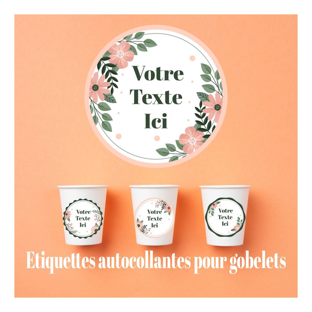 Lot d'étiquette autocollante à
