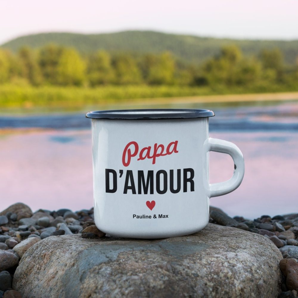 Mug/tasse vintage papa à personnaliser.