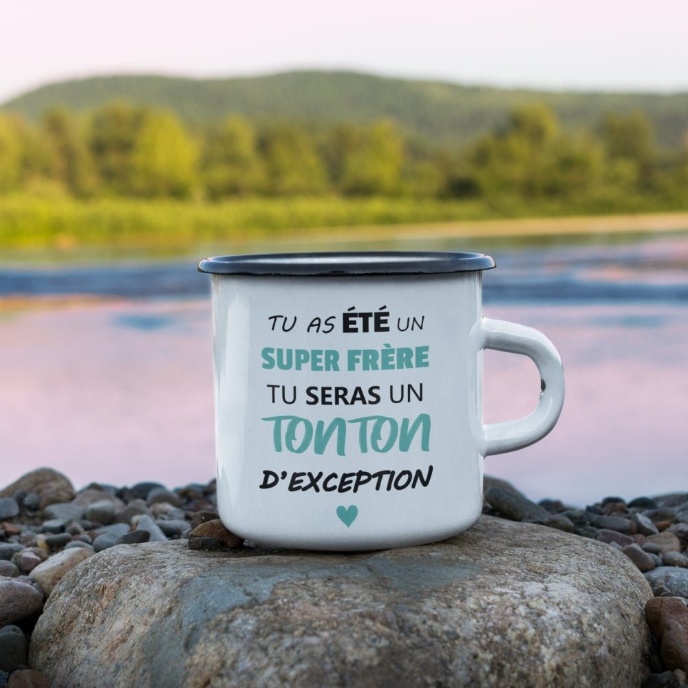 Mug vintage annonce grossesse ami / tonton
