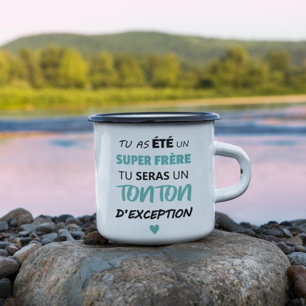 Mug vintage annonce grossesse ami / tonton