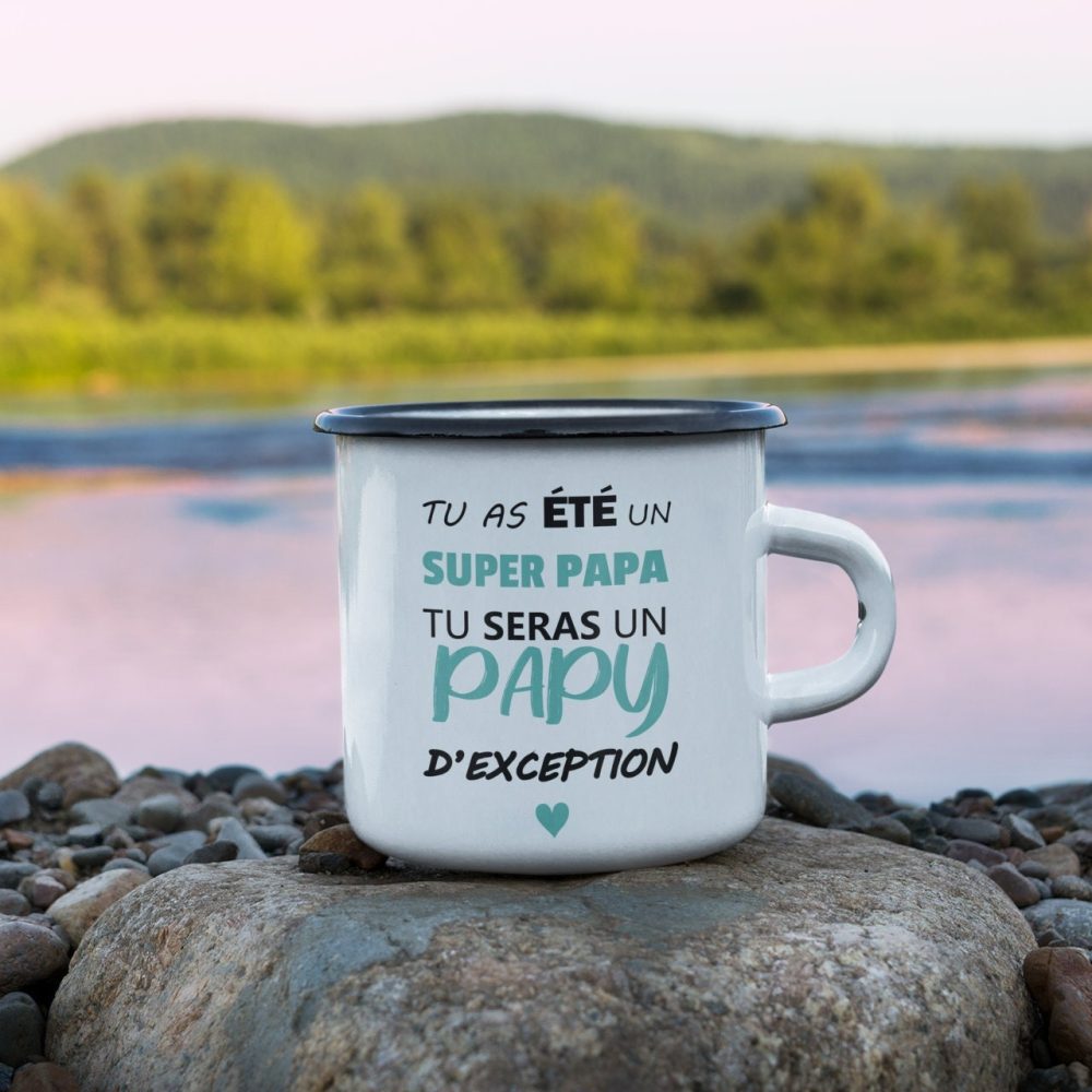 Mug vintage annonce grossesse papa / papy
