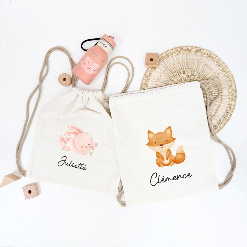 Petit sac à dos enfant avec prénom pour le sport