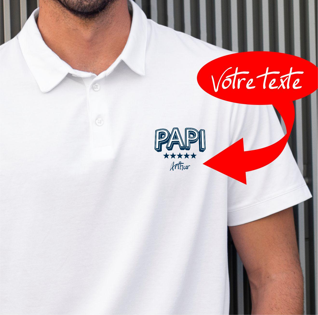 Polo personnalisé papi 5 étoiles