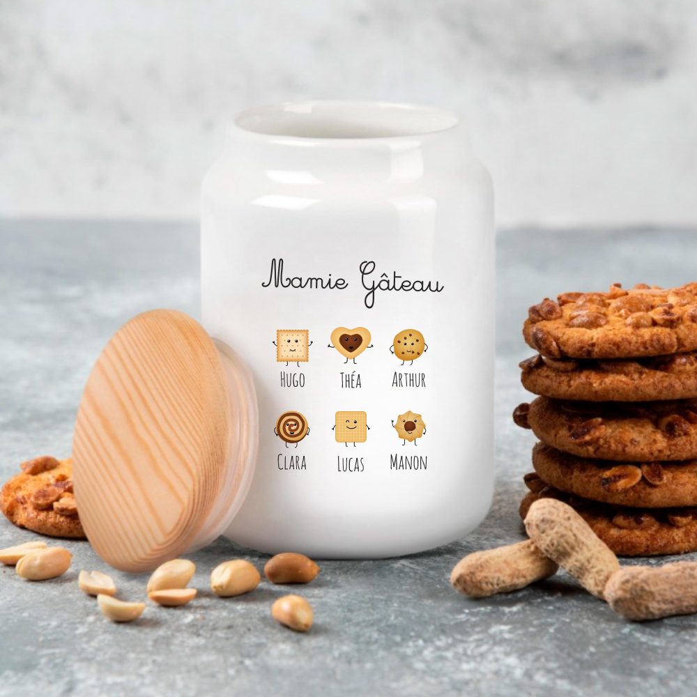 Pot à biscuits mamie personnalisé