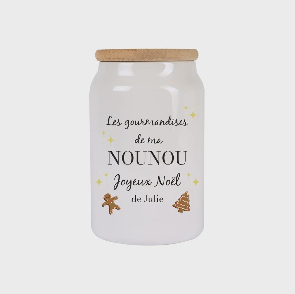Pot à cookies maîtresse — cadeau personnalisé fin d'anné