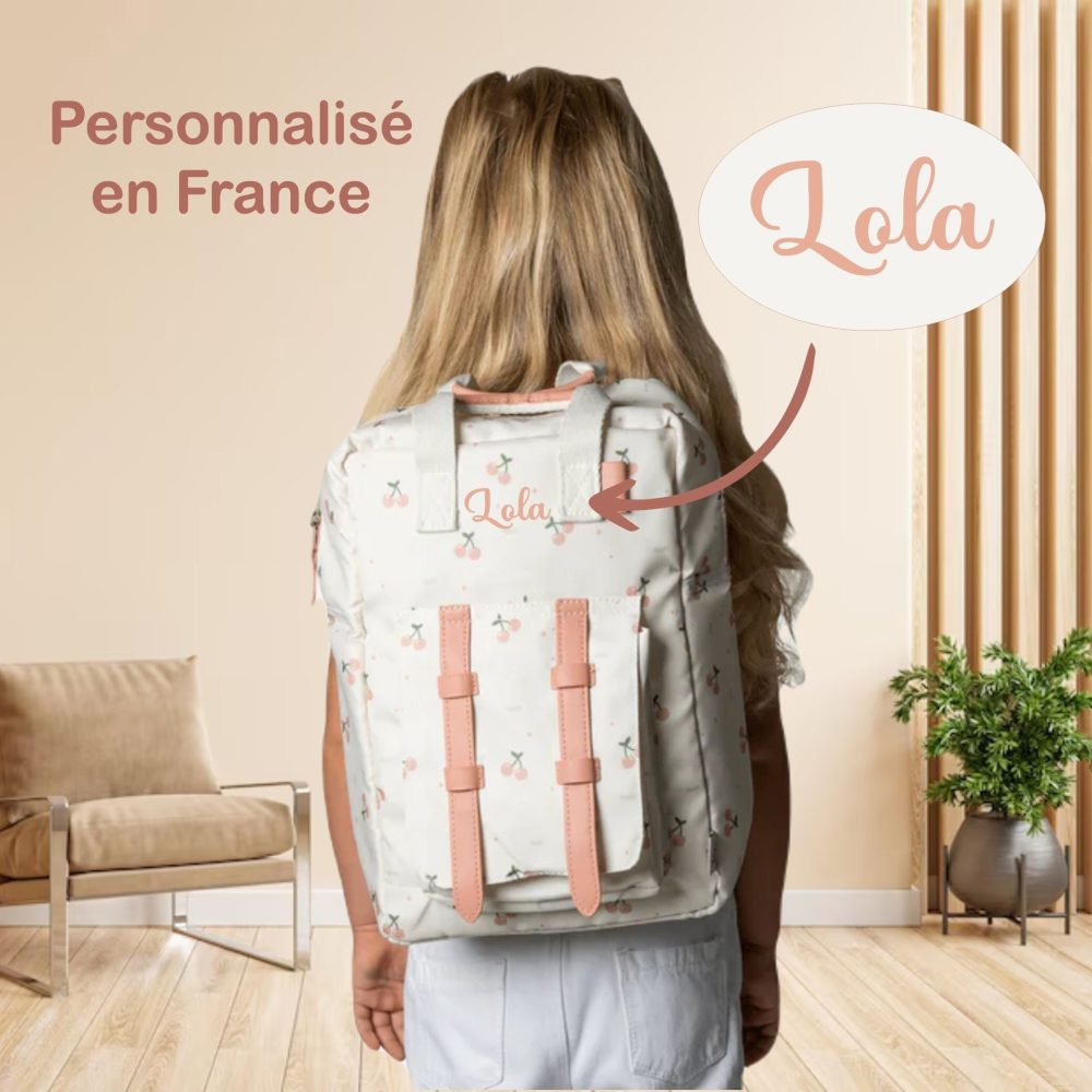Sac école enfant personnalisé avec prénom