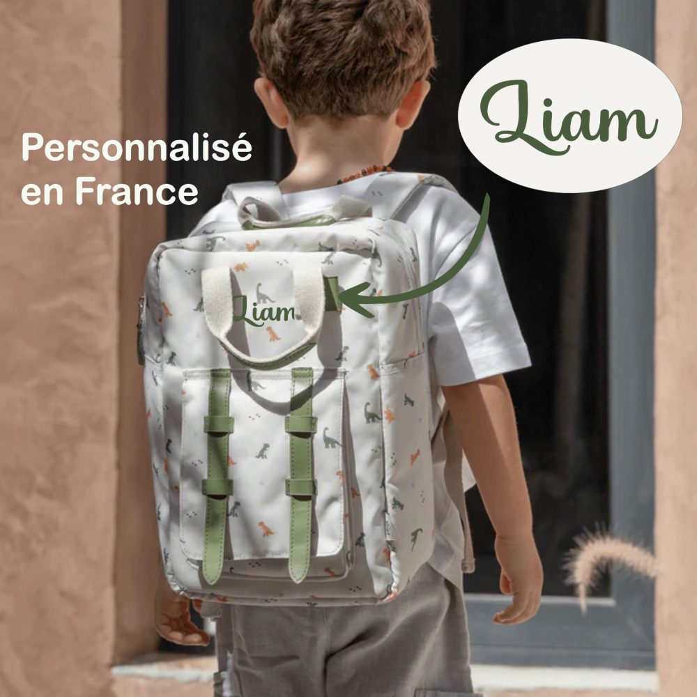 Sac école enfant personnalisé avec prénom — sac école personnalisé