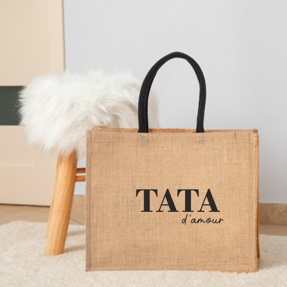 Sac en jute "Tata d'Amour"