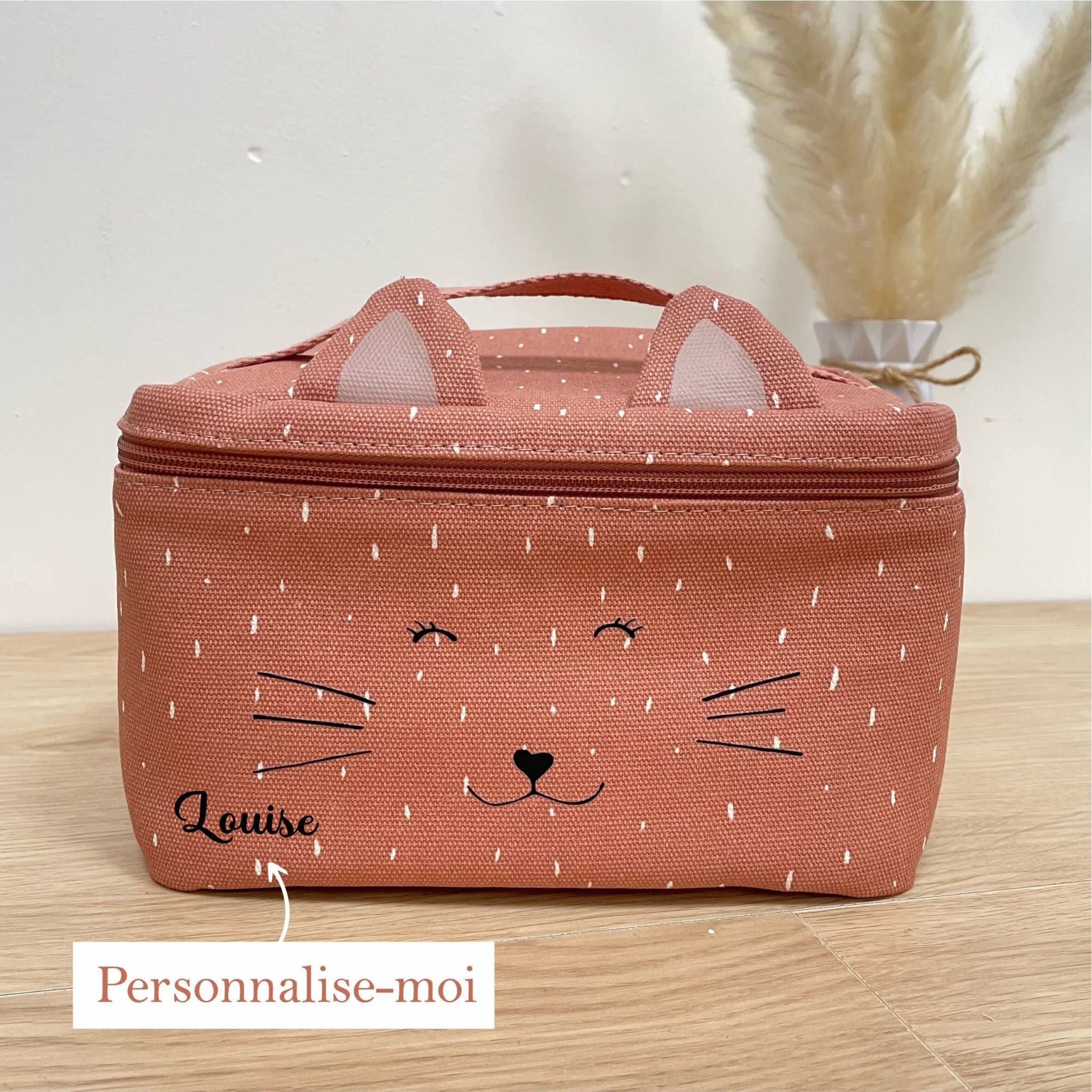 Sac repas prénom enfant personnalisé — kit gouter école personnalisé