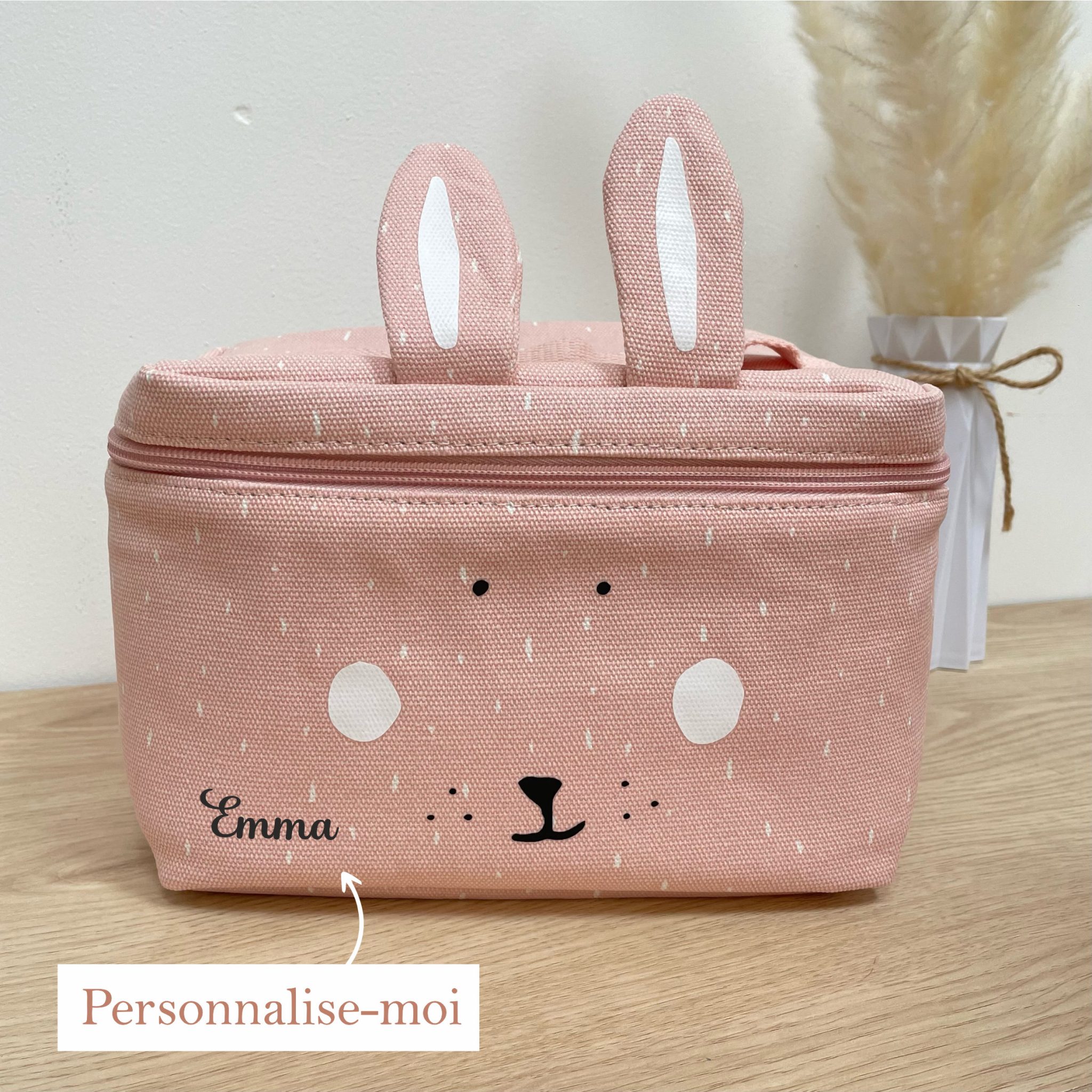 Sac repas prénom enfant personnalisé — lunch bag trixie