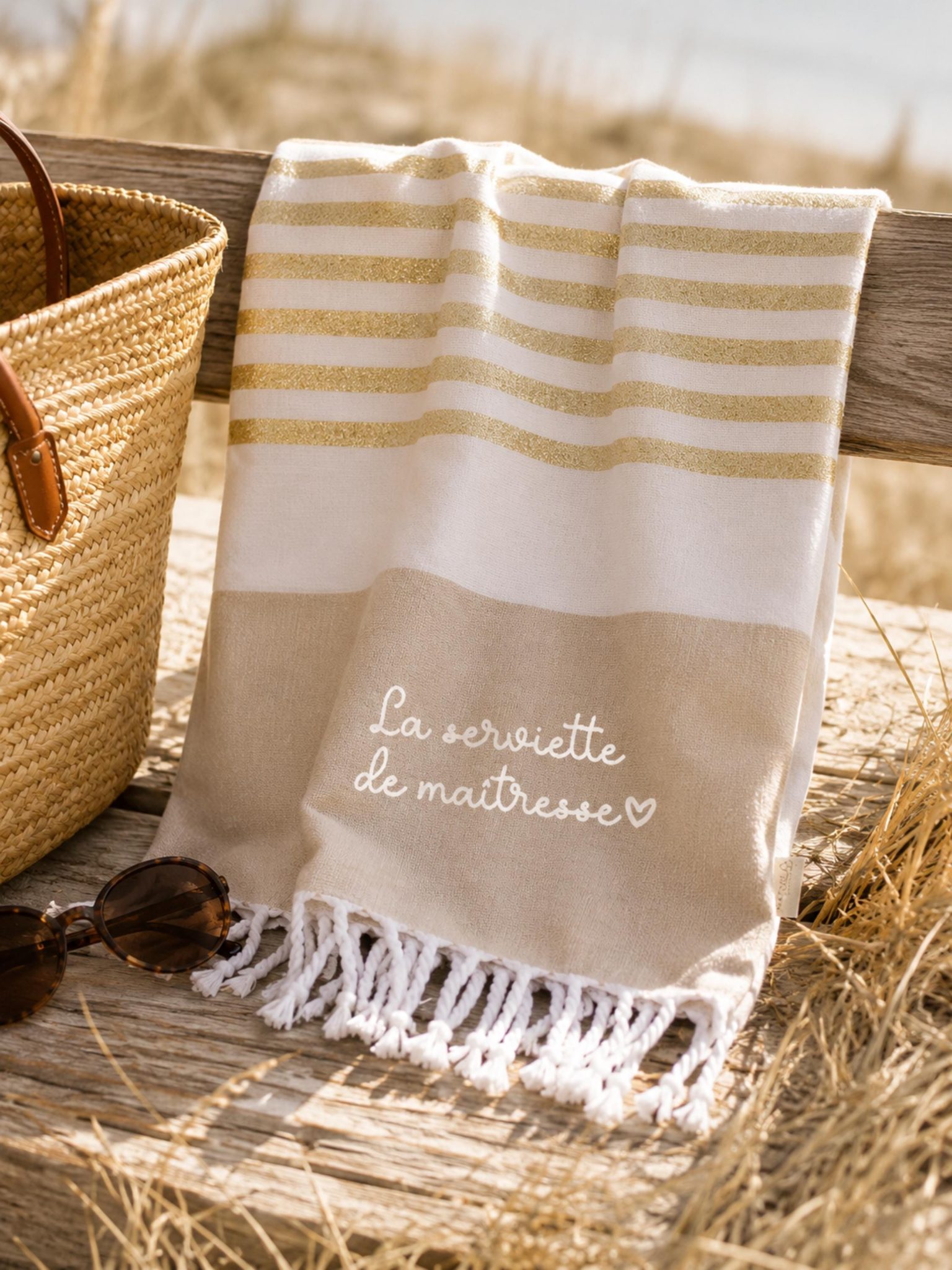 Serviette de Plage Personnalisée Maîtresse