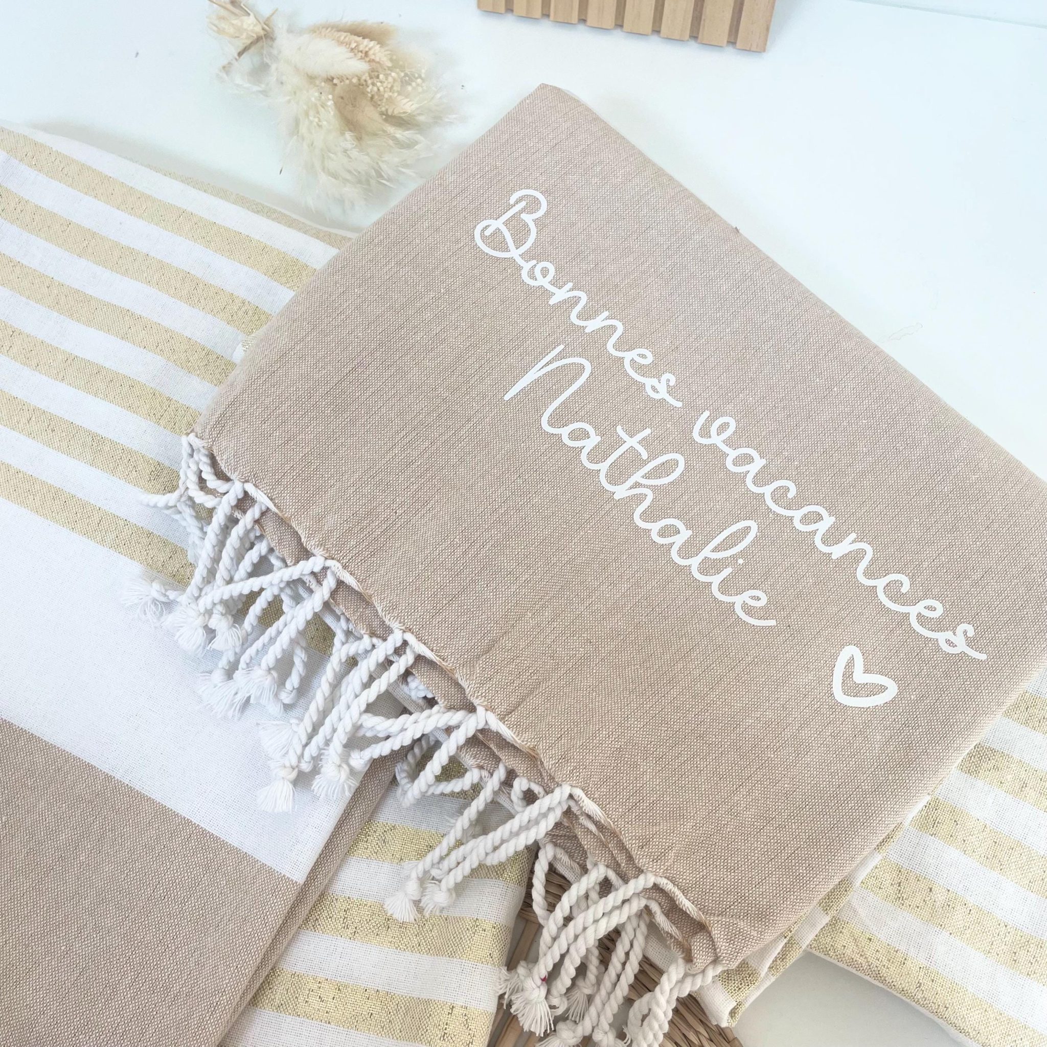 Serviette de Plage Personnalisée Maîtresse — serviette plage maîtresse