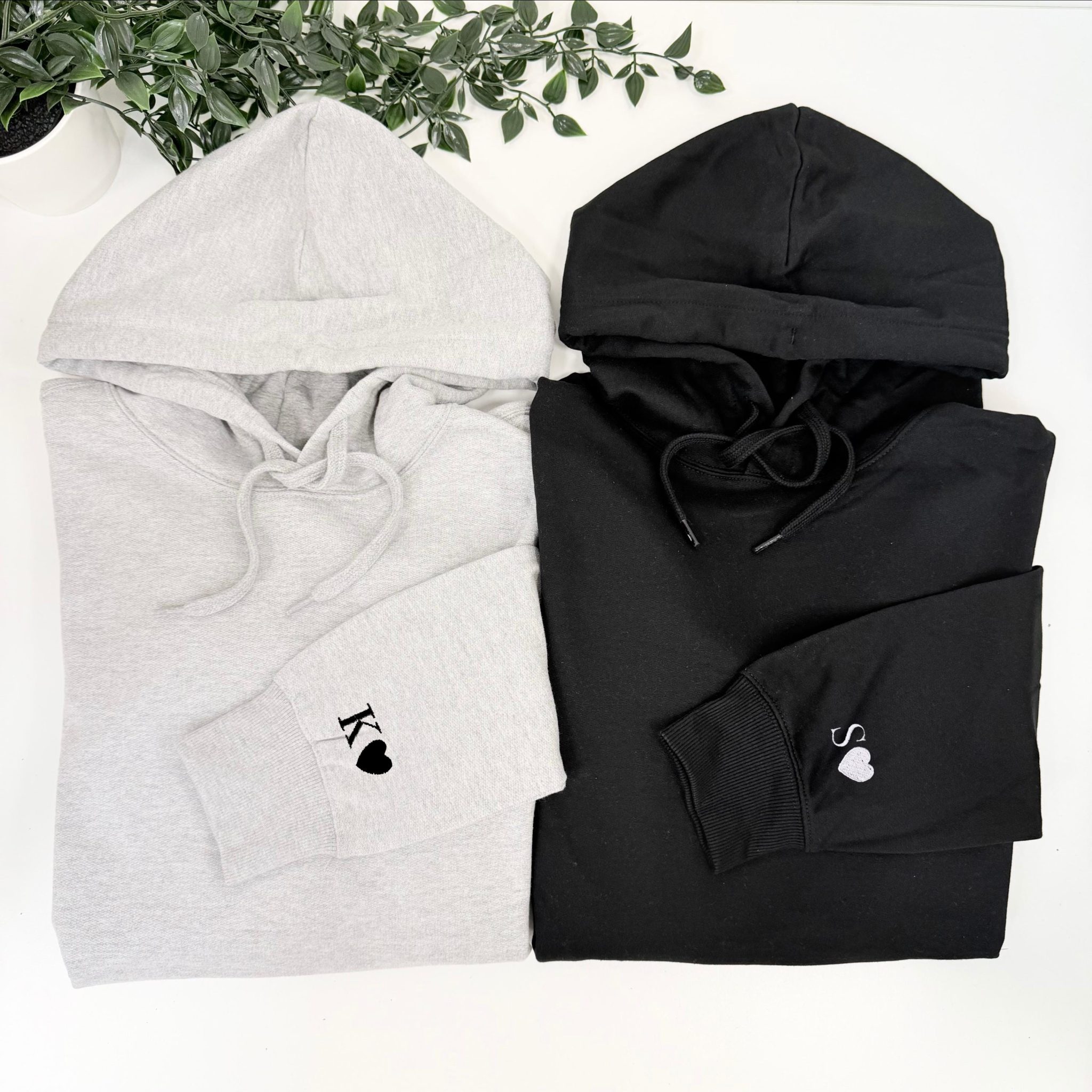 St valentin pull brodé initiale
