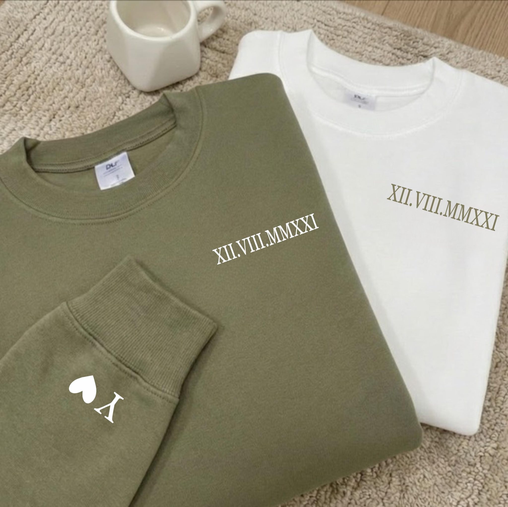 Sweat à capuche duo couple — cadeau personnalisé