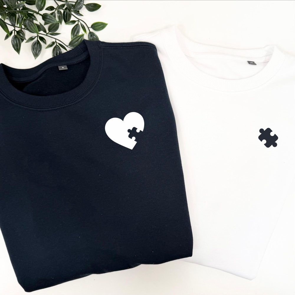 Sweat couple saint valentin puzzle cadeau couple — cadeau personnalisé duo