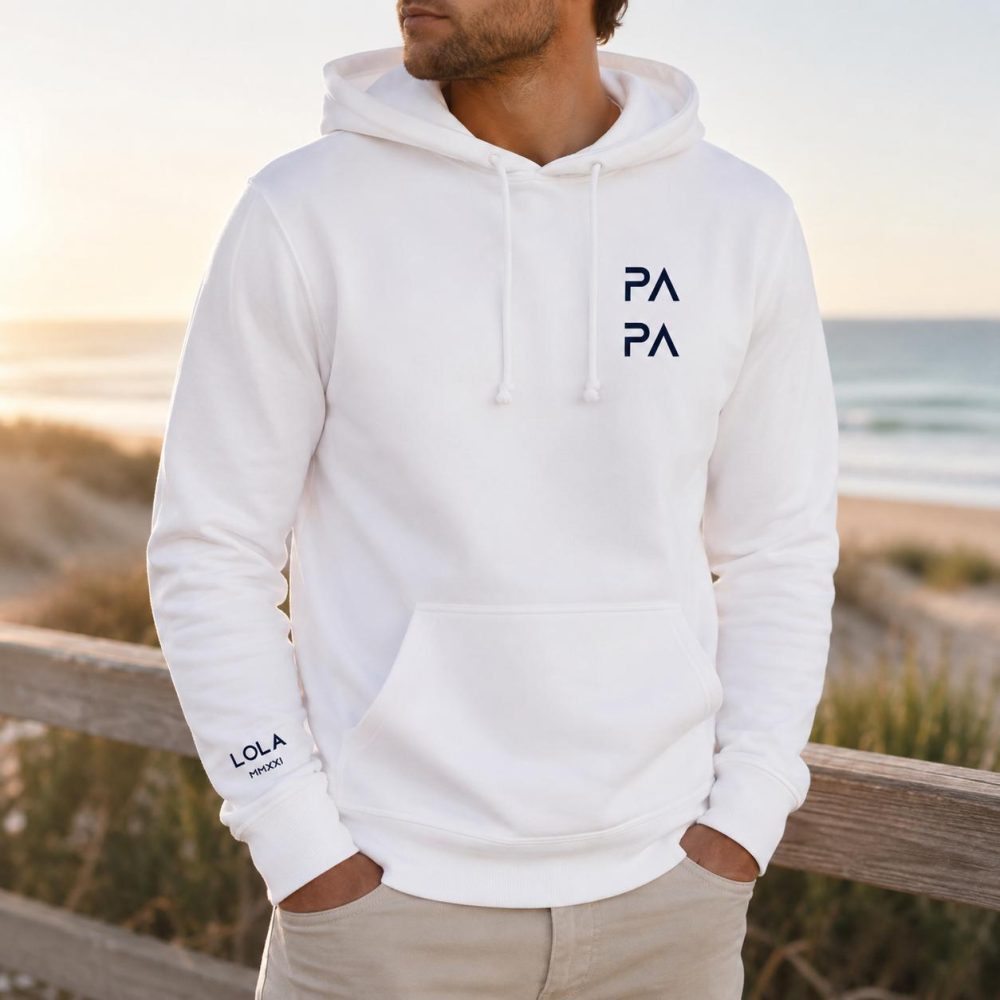 Sweat papa fête des pères personnalisé