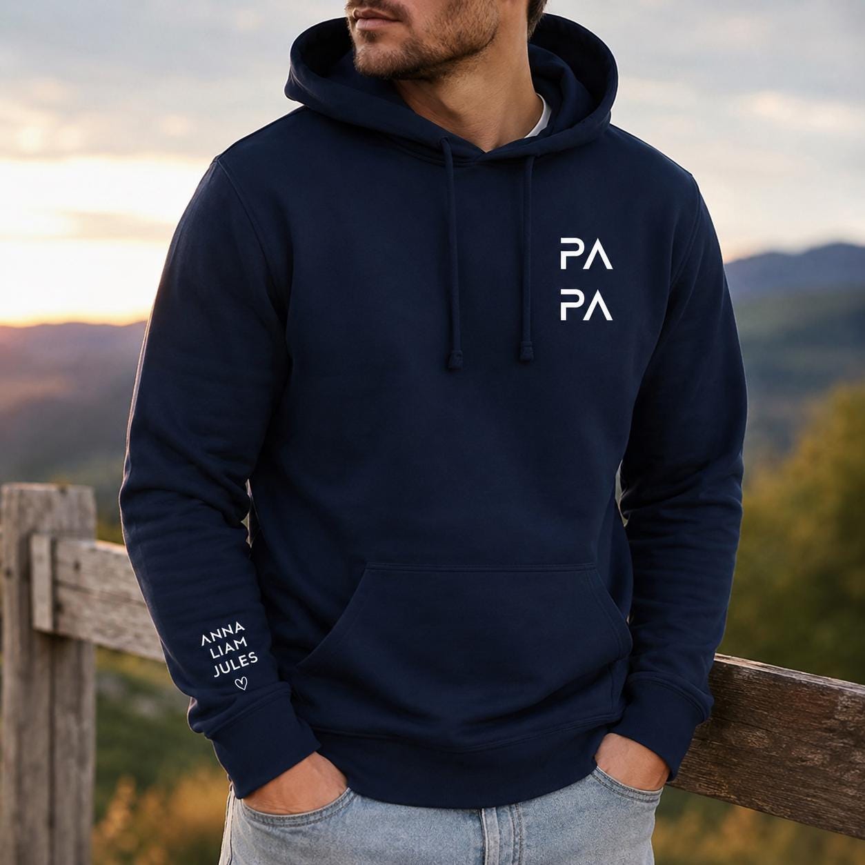 Sweat papa fête des pères personnalisé — idée cadeau personnalisé papa