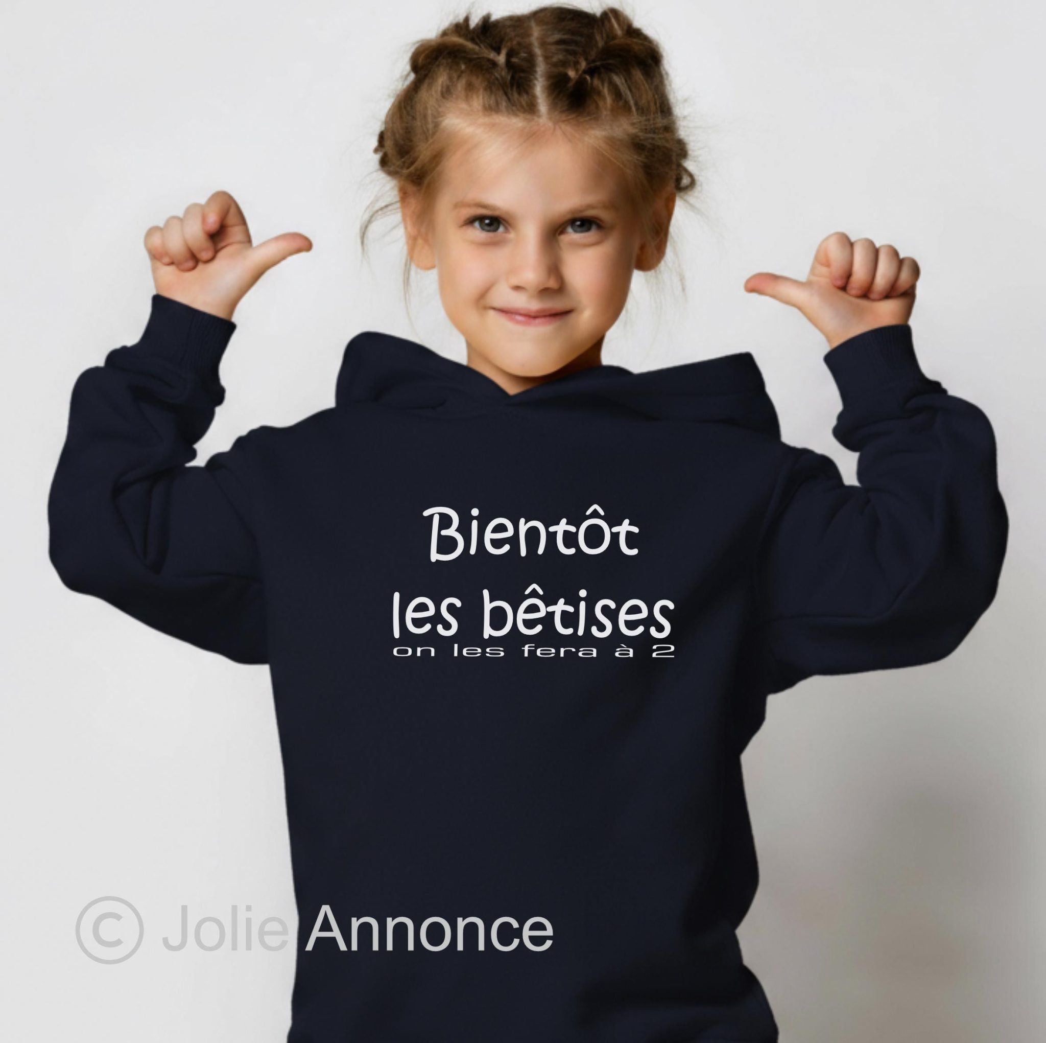 Sweat personnalisé annonce grossesse