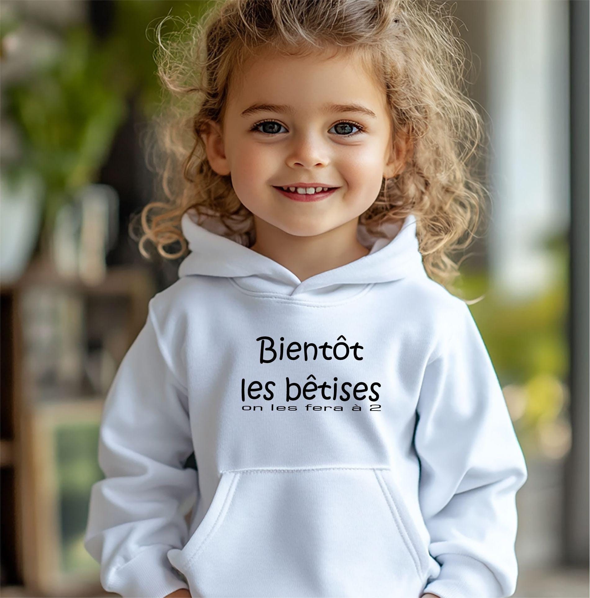 Sweat personnalisé annonce grossesse — annonce bébé