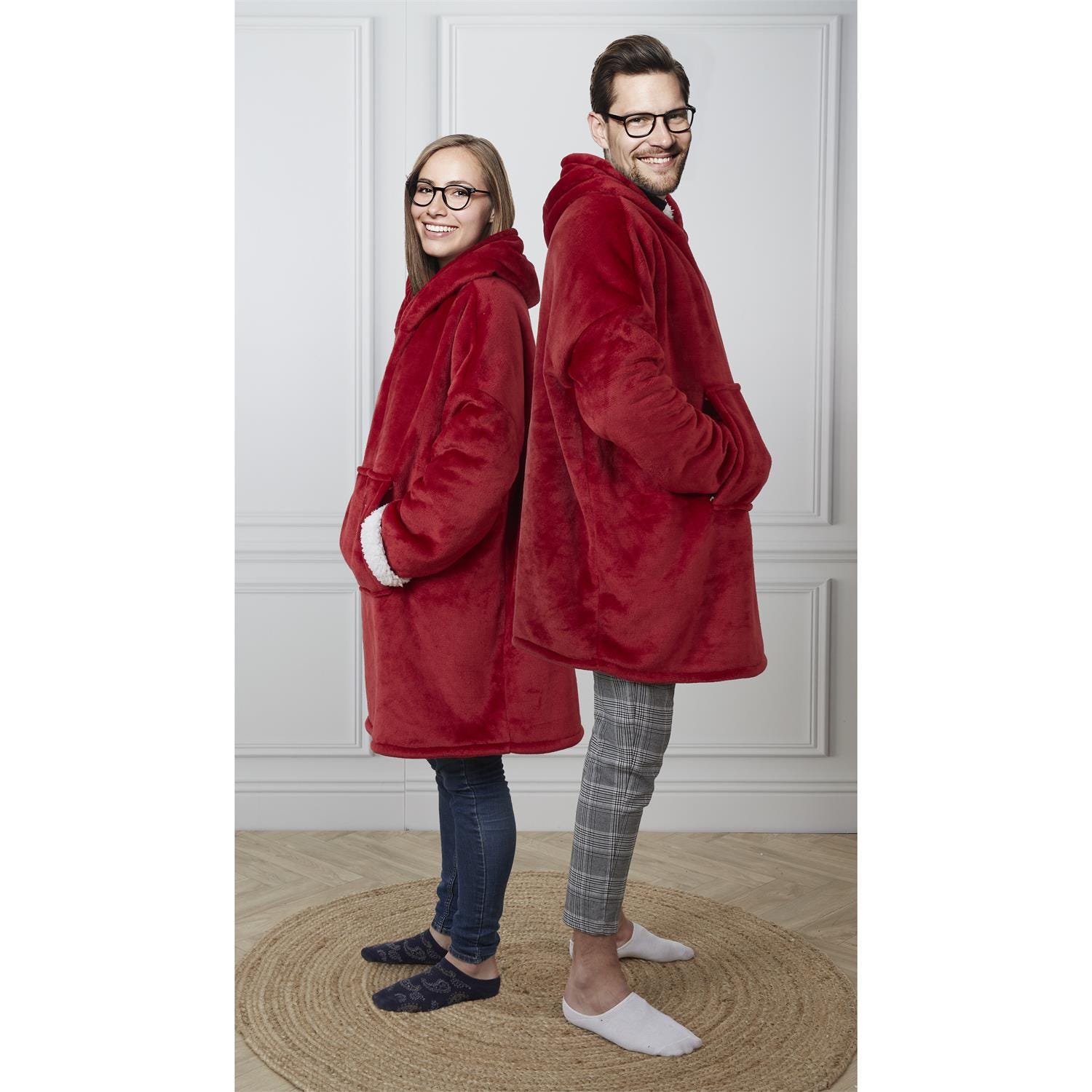 Sweat-plaid capuche personnalisé — cadeau personnalisé