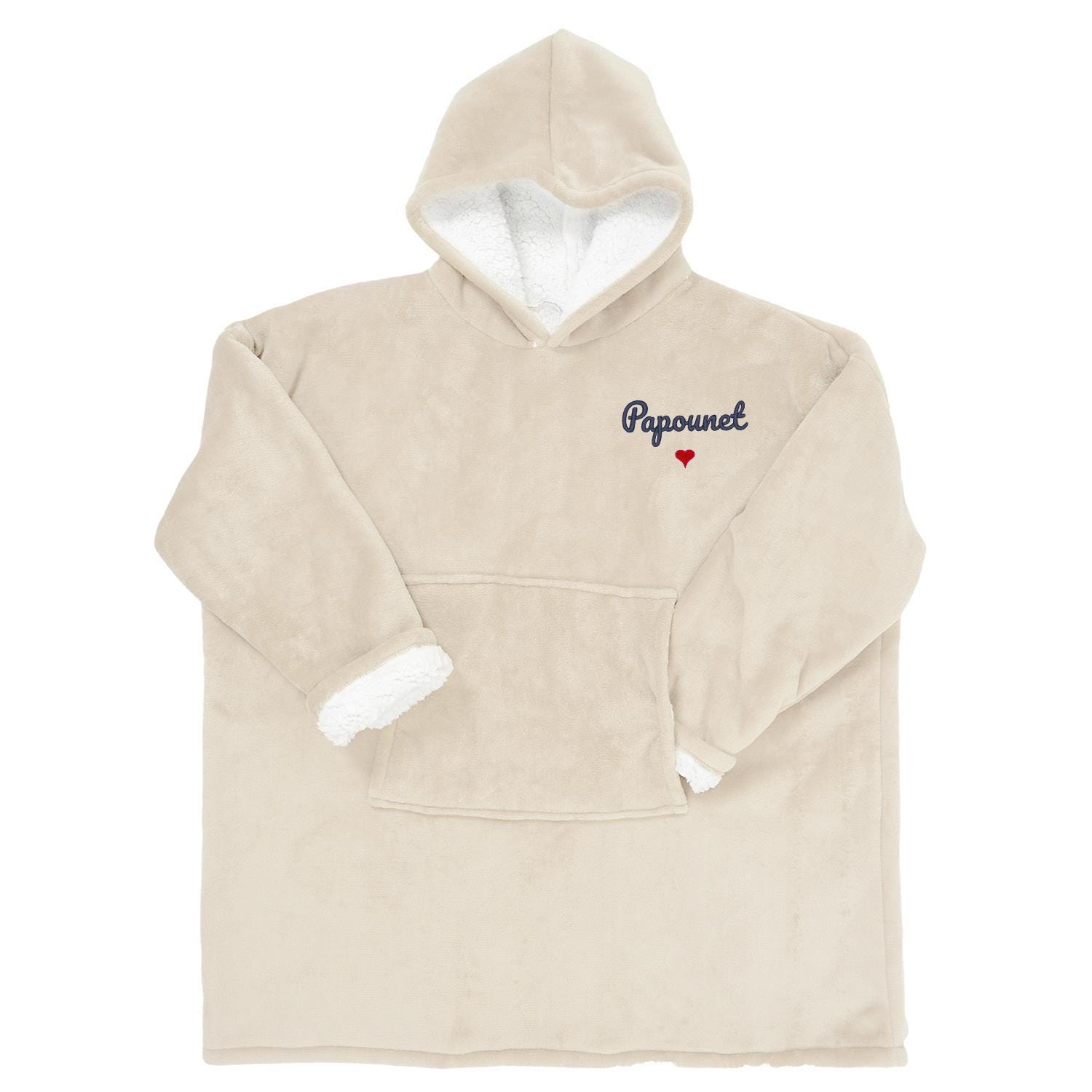 Sweat-plaid personnalisé, cadeau brodé
