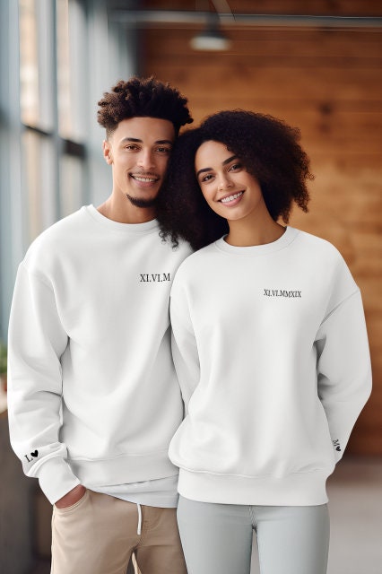 Sweat Saint Valentin personnalisé Date — cadeau romantique