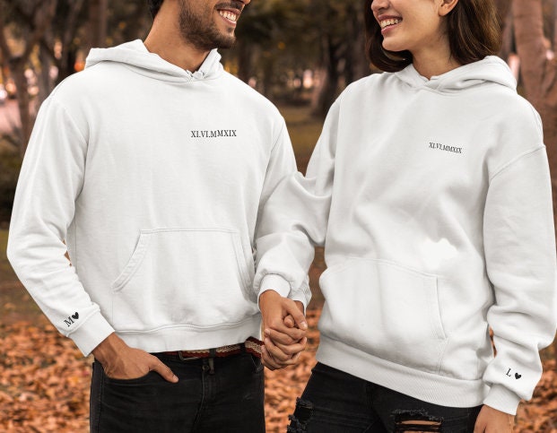 Sweat Saint Valentin personnalisé Date — cadeau st valentin